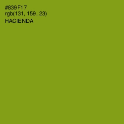 #839F17 - Hacienda Color Image