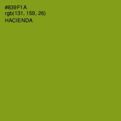 #839F1A - Hacienda Color Image