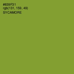 #839F31 - Sycamore Color Image