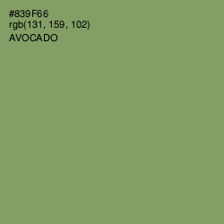 #839F66 - Avocado Color Image