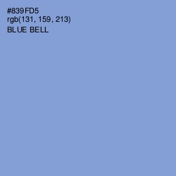 #839FD5 - Blue Bell Color Image