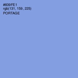 #839FE1 - Portage Color Image