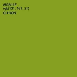 #83A11F - Citron Color Image
