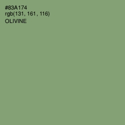 #83A174 - Olivine Color Image