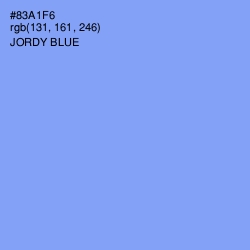 #83A1F6 - Jordy Blue Color Image