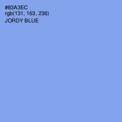 #83A3EC - Jordy Blue Color Image