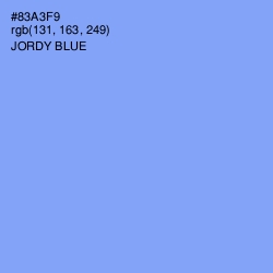 #83A3F9 - Jordy Blue Color Image