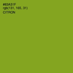 #83A51F - Citron Color Image