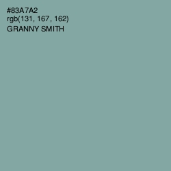 #83A7A2 - Granny Smith Color Image