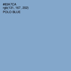#83A7CA - Polo Blue Color Image