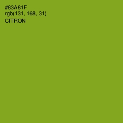 #83A81F - Citron Color Image