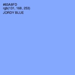 #83A8FD - Jordy Blue Color Image