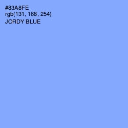 #83A8FE - Jordy Blue Color Image