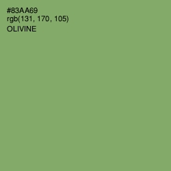 #83AA69 - Olivine Color Image