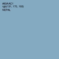 #83AAC1 - Nepal Color Image
