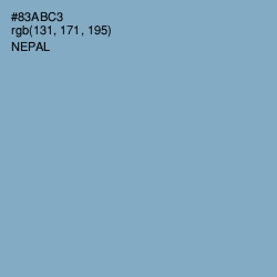 #83ABC3 - Nepal Color Image