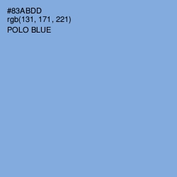 #83ABDD - Polo Blue Color Image