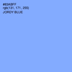 #83ABFF - Jordy Blue Color Image