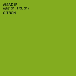 #83AD1F - Citron Color Image