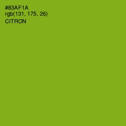 #83AF1A - Citron Color Image