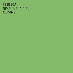 #83BB6A - Olivine Color Image