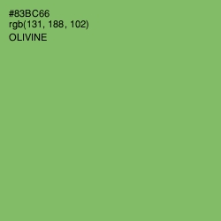#83BC66 - Olivine Color Image
