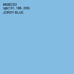 #83BCE2 - Jordy Blue Color Image