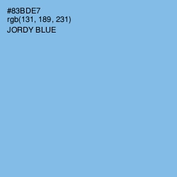 #83BDE7 - Jordy Blue Color Image