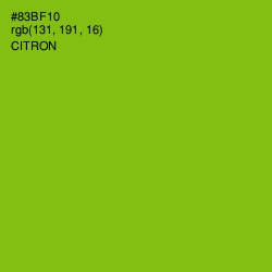#83BF10 - Citron Color Image