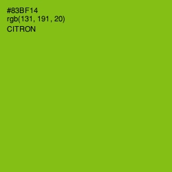 #83BF14 - Citron Color Image