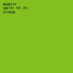 #83BF1F - Citron Color Image