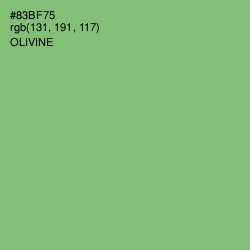 #83BF75 - Olivine Color Image