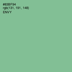 #83BF94 - Envy Color Image