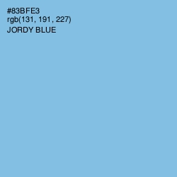 #83BFE3 - Jordy Blue Color Image