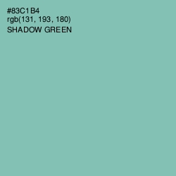 #83C1B4 - Shadow Green Color Image