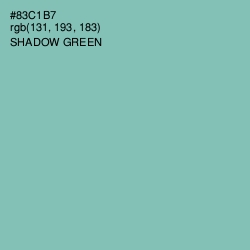 #83C1B7 - Shadow Green Color Image