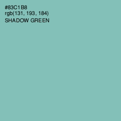 #83C1B8 - Shadow Green Color Image