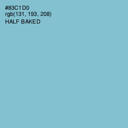 #83C1D0 - Half Baked Color Image