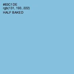 #83C1DE - Half Baked Color Image