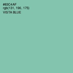 #83C4AF - Vista Blue Color Image