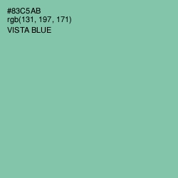 #83C5AB - Vista Blue Color Image