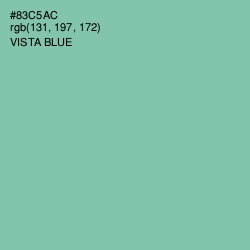 #83C5AC - Vista Blue Color Image
