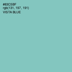 #83C5BF - Vista Blue Color Image