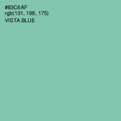 #83C6AF - Vista Blue Color Image