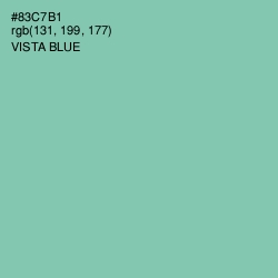 #83C7B1 - Vista Blue Color Image