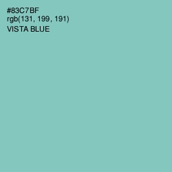 #83C7BF - Vista Blue Color Image