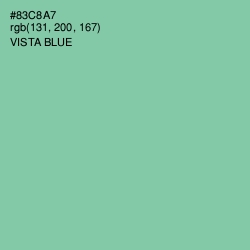 #83C8A7 - Vista Blue Color Image