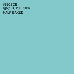 #83C8CB - Half Baked Color Image