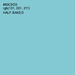 #83C9D3 - Half Baked Color Image
