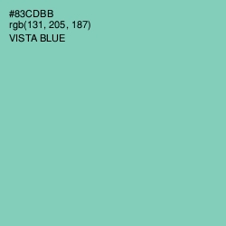 #83CDBB - Vista Blue Color Image